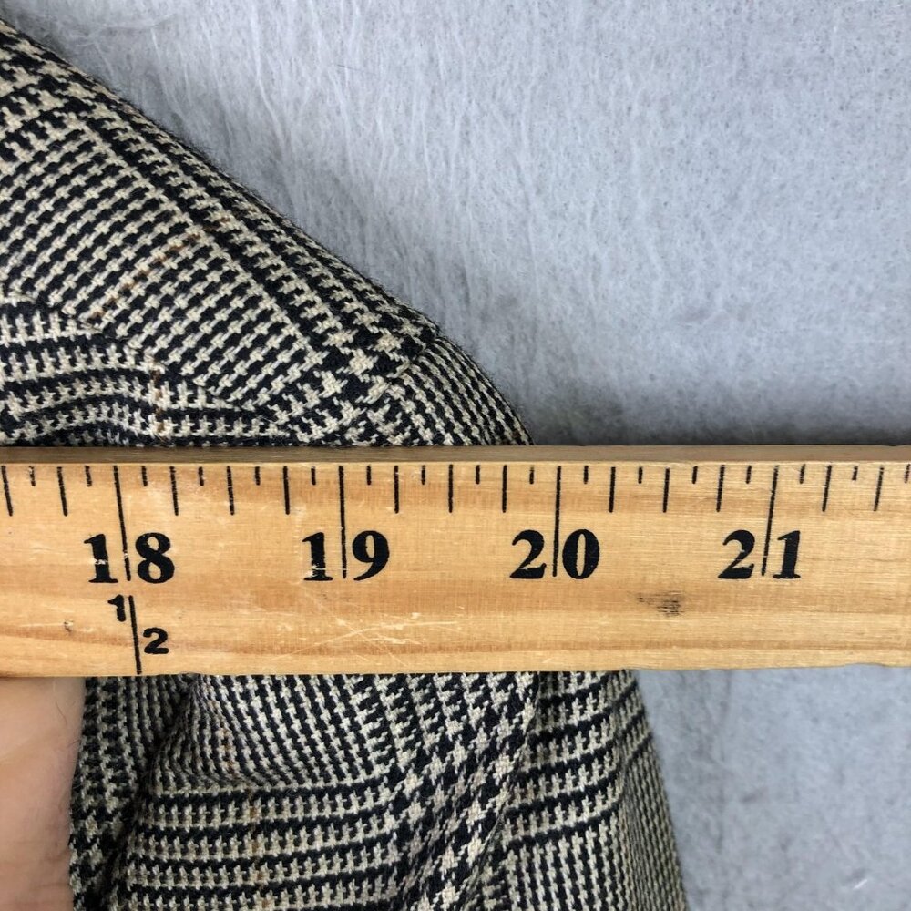 Lauren Ralph Lauren Blazer Mens 43R Brown Wool Glen Plaid Sport Coat Jacket - Picture 6 of 16